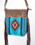 American Darling Signature Crossbody Hand Tooled Saddle Blanket Genuine Leather Women Bag Western Handbag Purse