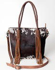 American Darling ADBG511BRW Tote Hair-On Genuine Leather Women Bag Western Handbag Purse