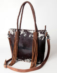 American Darling ADBG511BRW Tote Hair-On Genuine Leather Women Bag Western Handbag Purse