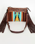 American Darling Cross Body Hand Tooled Saddle Blanket Genuine Leather Women Bag Western Handbag Purse