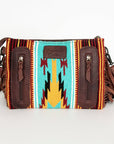 American Darling Cross Body Hand Tooled Saddle Blanket Genuine Leather Women Bag Western Handbag Purse