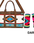 American Darling Saddle Blanket Genuine Leather Women Bag Western Handbag Purse