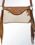 American Darling Small Crossbody Hand Tooled Hair On Genuine Leather Women Bag Western Handbag Purse
