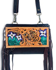 American Darling ADBGZ189 Wallet Hand Tooled Genuine Leather Women Bag Western Handbag Purse