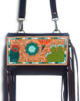 American Darling ADBGZ190 Small Crossbody Hand Tooled Genuine Leather Women Bag Western Handbag Purse