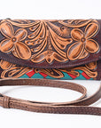 American Darling Organiser Hand Tooled Saddle Blanket Genuine Leather Western Women Bag Handbag Purse | Organiser Bag for Women | Cute Organiser Bag |Organiser Purse