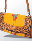 American Darling Organiser Hand Tooled Saddle Blanket Genuine Leather Western Women Bag Handbag Purse | Organiser Bag for Women | Cute Organiser Bag |Organiser Purse