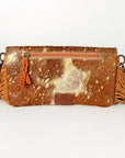 American Darling ADBG526ACGO Wallet Hand Tooled Hair-On Genuine Leather Women Bag Western Handbag Purse
