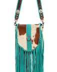 American Darling Crossbody Hair on Genuine Leather Women Bag Western Handbag