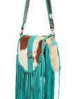 American Darling Crossbody Hair on Genuine Leather Women Bag Western Handbag