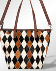 American Darling ADBG533 Tote Hair On Genuine Leather Women Bag Western Handbag Purse