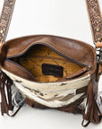 American Darling ADBG515 Large Crossbody Hair-On Genuine Leather Women Bag Western Handbag Purse