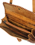 American Darling ADBG514BR Small Crossbody Hand Tooled Genuine Leather Women Bag Western Handbag Purse
