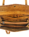 American Darling ADBG514BR Small Crossbody Hand Tooled Genuine Leather Women Bag Western Handbag Purse