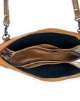 American Darling ADBG535BR Wallet Hand Tooled Genuine Leather Women Bag Western Handbag Purse
