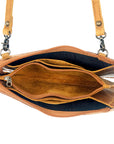 American Darling ADBG535BR Wallet Hand Tooled Genuine Leather Women Bag Western Handbag Purse