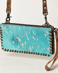 American Darling ADBG535BR Wallet Hand Tooled Genuine Leather Women Bag Western Handbag Purse