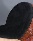 Western Horse Saddle Hilason In American Leather Flex Tree Barrel Trail