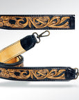 American Darling ADSTF112 Hand Tooled Genuine Leather Crossbody Handle Strap For Bags