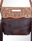 American Darling Clutch Hand Tooled Hair on Genuine Leather Western Women Bag Handbag Purse | Purses for Cute