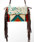 American Darling Saddle Blanket Genuine Leather Women Bag Western Handbag Purse