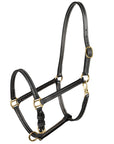 Horze Fremont Leather Horse Halter Black
