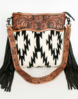 American Darling Signature Crossbody Hand Tooled Saddle Blanket Genuine Leather Women Bag Western Handbag Purse