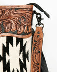 American Darling Signature Crossbody Hand Tooled Saddle Blanket Genuine Leather Women Bag Western Handbag Purse