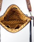 American Darling ADBGZ237 Signature Crossbody Hand Tooled Saddle Blanket Genuine Leather Women Bag Western Handbag Purse