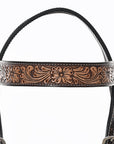 HILASON Western Horse Headstall Breast Collar Wither Strap Set American Leather Floral