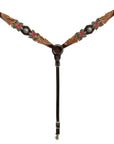 HILASON Western Horse Headstall Breast Collar Set American Leather Floral