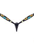 HILASON Western Horse Headstall Breast Collar Set American Leather Black