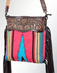 American Darling ADBGZ250 Signature Crossbody Hand Tooled Saddle Blanket Genuine Leather Women Bag Western Handbag Purse