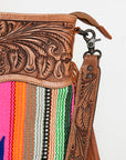 American Darling ADBGZ254 Signature Crossbody Hand Tooled Saddle Blanket Genuine Leather Women Bag Western Handbag Purse