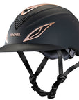 Troxel Horse Riding Helmet English Avalon Steel Vent Covers Rose Gold