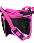 HILASON Western Horse Grooming Tote Bag Organizer Tool Kit Accessories Black/Pink