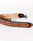 American Darling ADSTF117 Hand Tooled Genuine Leather Crossbody Handle Strap For Bags