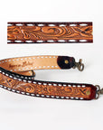 American Darling ADSTF117 Hand Tooled Genuine Leather Crossbody Handle Strap For Bags
