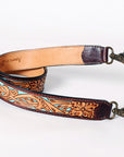 American Darling ADSTF119 Hand Tooled Genuine Leather Crossbody Handle Strap For Bags