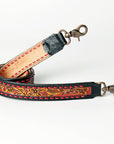 American Darling ADSTF122 Hand Tooled Genuine Leather Crossbody Handle Strap For Bags