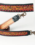 American Darling ADSTF122 Hand Tooled Genuine Leather Crossbody Handle Strap For Bags