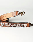 American Darling ADSTF123 Hand Tooled Genuine Leather Crossbody Handle Strap For Bags