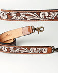 American Darling ADSTF123 Hand Tooled Genuine Leather Crossbody Handle Strap For Bags