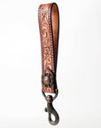 American Darling ADBRF125 Hand Tooled Genuine Leather Handle Strap For Wristlet Bags