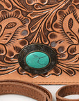 American Darling ADBG544 Wallet Hand Tooled Genuine Leather Women Bag Western Handbag Purse