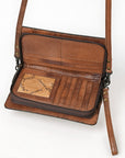 American Darling ADBG544 Wallet Hand Tooled Genuine Leather Women Bag Western Handbag Purse