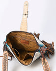 American Darling ADBG551DAR1 Messenger Saddle Blanket Genuine Leather Women Bag Western Handbag Purse