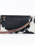 American Darling ADBG553BRW Wallet Hair-On Genuine Leather Women Bag Western Handbag Purse
