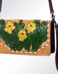 American Darling ADBG558 Wallet Hand Tooled Genuine Leather Women Bag Western Handbag Purse