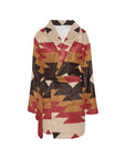 Red Aztec Women's Western Bath Robe